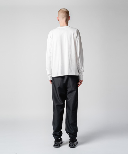 yoshiokubo(ヨシオクボ)の「yoshiokubo ヨシオクボ / L/S T "K" KESSAKU YANA ロンT / YKF25107(Tシャツ/カットソー・メンズ・ブラック/ホワイト・2/3/1)」の5枚目の写真