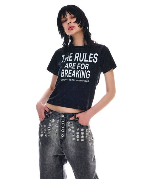 BEEDEN（ビーデン）の「WASHED LOGO TEE（Tシャツ/カットソー・レディース・レッド/ブラック/イエロー・FREE）」の8枚目の写真