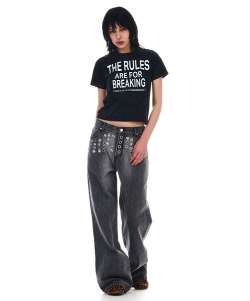 BEEDEN（ビーデン）の「WASHED LOGO TEE（Tシャツ/カットソー・レディース・レッド/ブラック/イエロー・FREE）」の9枚目の写真