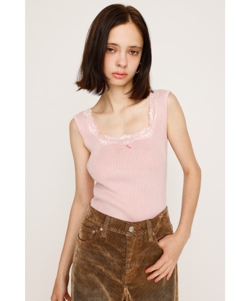 セール】LACE DOCKING RIB TANK レース ドッキング リブ タンク