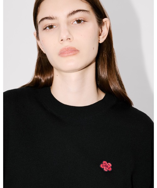 KENZO(ケンゾー)の「'Boke Flower' エンブロイド メリノウール ジャンパー(その他トップス・レディース・ブラック系その他5・SMALL/MEDIUM)」の1枚目の写真