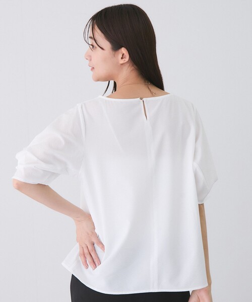 Jayro(ジャイロ)の「袖パール釦ブラウス(シャツ/ブラウス・レディース・ホワイト系その他/ブラック・M)」の18枚目の写真