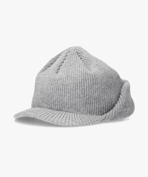 OVERRIDE(オーバーライド)の「OVERRIDE KNIT EARFLAP OSLO CAP SG / オーバーライド(キャップ・レディース・ブラック/ブラウン/ホワイト/グレー・57~59cm)」の3枚目の写真