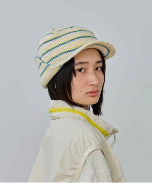 OVERRIDE(オーバーライド)の「OVERRIDE KNIT EARFLAP OSLO CAP SG / オーバーライド(キャップ・レディース・ブラック/ブラウン/ホワイト/グレー・57~59cm)」の8枚目の写真