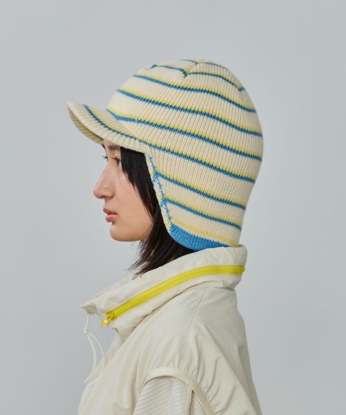 OVERRIDE(オーバーライド)の「OVERRIDE KNIT EARFLAP OSLO CAP SG / オーバーライド(キャップ・レディース・ブラック/ブラウン/ホワイト/グレー・57~59cm)」の10枚目の写真