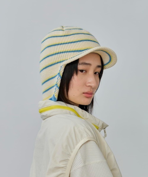 OVERRIDE(オーバーライド)の「OVERRIDE KNIT EARFLAP OSLO CAP SG / オーバーライド(キャップ・レディース・ブラック/ブラウン/ホワイト/グレー・57~59cm)」の12枚目の写真
