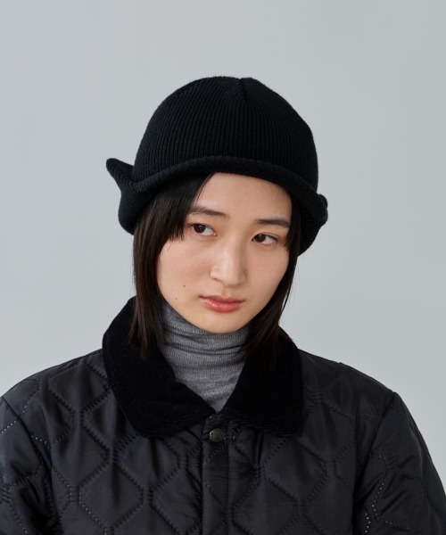OVERRIDE(オーバーライド)の「OVERRIDE KNIT EARFLAP OSLO CAP SG / オーバーライド(キャップ・レディース・ブラック/ブラウン/ホワイト/グレー・57~59cm)」の17枚目の写真