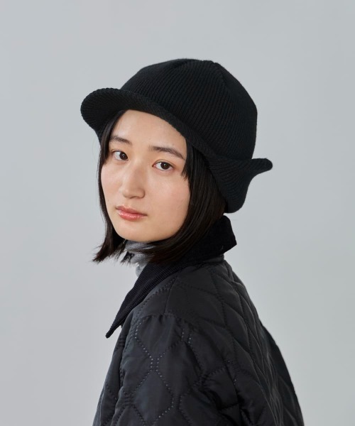 OVERRIDE(オーバーライド)の「OVERRIDE KNIT EARFLAP OSLO CAP SG / オーバーライド(キャップ・レディース・ブラック/ブラウン/ホワイト/グレー・57~59cm)」の19枚目の写真