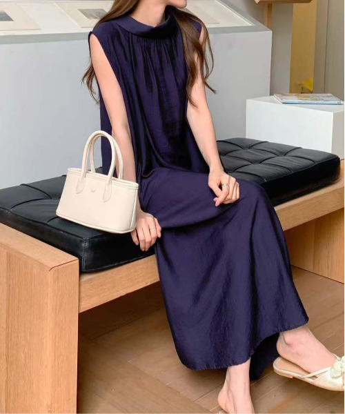 【Rene】シェルカット衿♡ノースリーブTISSUE社ワンピース Rene】シェルカット衿♡ノースリーブTISSUE社ワンピース - メルカリ