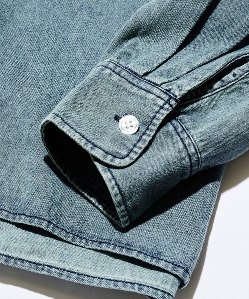 MAISON CLUB（メゾンクラブ）の「【MAISON CLUB】Denim Shirt KKP　/　デニムシャツ（シャツ/ブラウス・メンズ・ネイビー/ブラック・M/L）」の8枚目の写真