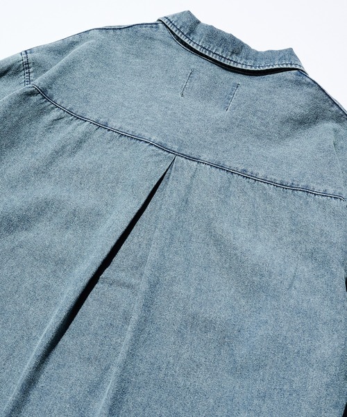 MAISON CLUB（メゾンクラブ）の「【MAISON CLUB】Denim Shirt KKP　/　デニムシャツ（シャツ/ブラウス・メンズ・ネイビー/ブラック・M/L）」の10枚目の写真