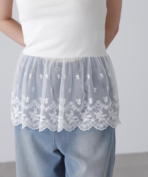 FREE'S MART（フリーズマート）の「◆レースドッキングタンクトップ（タンクトップ・レディース・ホワイト・FREE）」の17枚目の写真