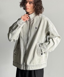 Classical Origin（クラシカルオリジン）の「ヴィンテージ加工ハイネックデニムジャケット／Vintage-Washed High-Neck Denim Jacket（デニムジャケット）」
