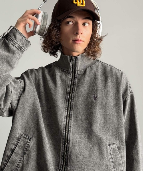 Classical Origin(クラシカルオリジン)の「ヴィンテージ加工ハイネックデニムジャケット/Vintage-Washed High-Neck Denim Jacket(デニムジャケット・メンズ・ブラック系1/ホワイト系1・MEDIUM/SMALL/LARGE)」の14枚目の写真