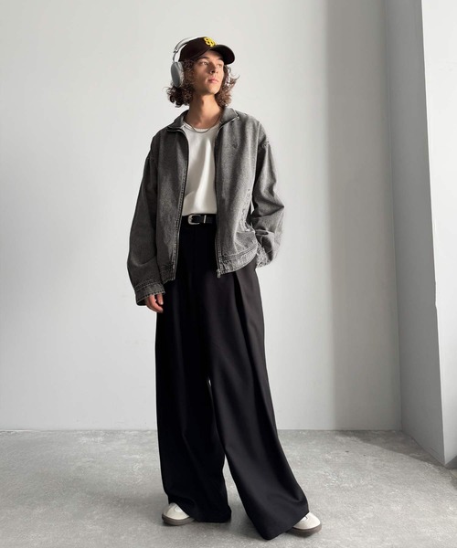 Classical Origin(クラシカルオリジン)の「ヴィンテージ加工ハイネックデニムジャケット/Vintage-Washed High-Neck Denim Jacket(デニムジャケット・メンズ・ブラック系1/ホワイト系1・MEDIUM/SMALL/LARGE)」の13枚目の写真