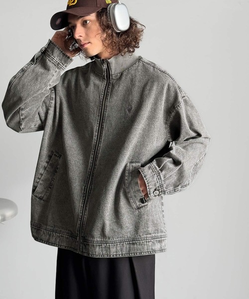 Classical Origin(クラシカルオリジン)の「ヴィンテージ加工ハイネックデニムジャケット/Vintage-Washed High-Neck Denim Jacket(デニムジャケット・メンズ・ブラック系1/ホワイト系1・MEDIUM/SMALL/LARGE)」の11枚目の写真