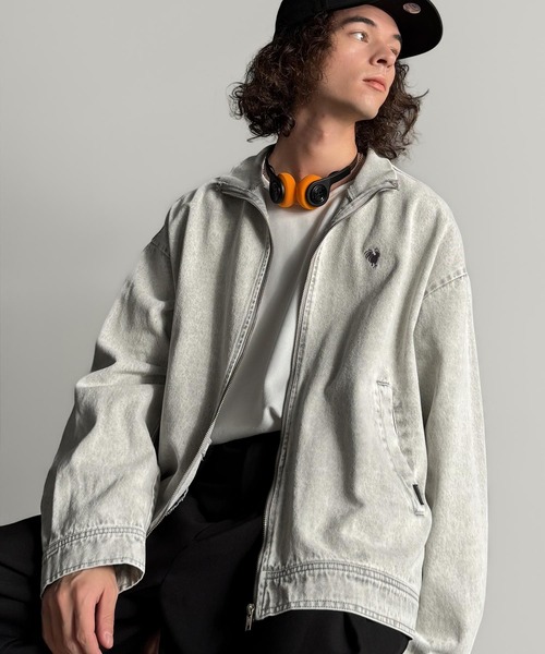 Classical Origin(クラシカルオリジン)の「ヴィンテージ加工ハイネックデニムジャケット/Vintage-Washed High-Neck Denim Jacket(デニムジャケット・メンズ・ブラック系1/ホワイト系1・MEDIUM/SMALL/LARGE)」の16枚目の写真