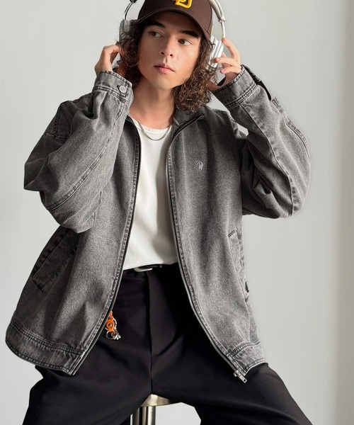 Classical Origin(クラシカルオリジン)の「ヴィンテージ加工ハイネックデニムジャケット/Vintage-Washed High-Neck Denim Jacket(デニムジャケット・メンズ・ブラック系1/ホワイト系1・MEDIUM/SMALL/LARGE)」の18枚目の写真