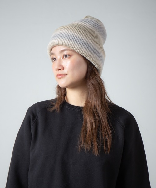 Reversible Ombre Border Knit Cap / リバーシブルオンブレーボーダー