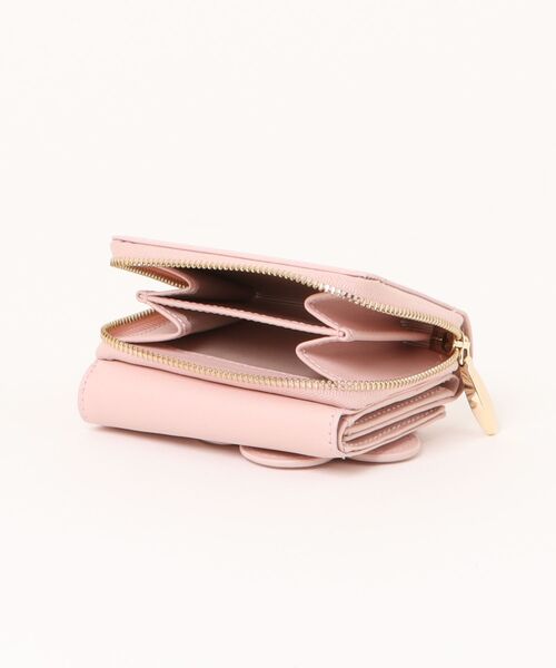 MARY QUANT パープル 三つ折り財布 ミニウォレット MARY QUANT パープル 三つ折り財布 ミニウォレット