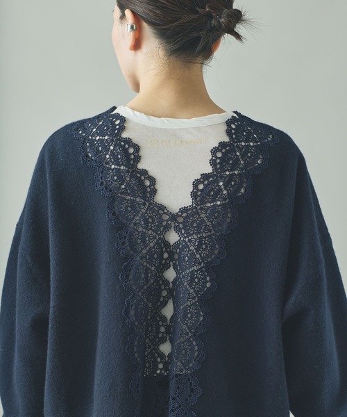 レース編みニットプルオーバー　カレンソロジー Curensology ニット セーター Curensology(カレンソロジー