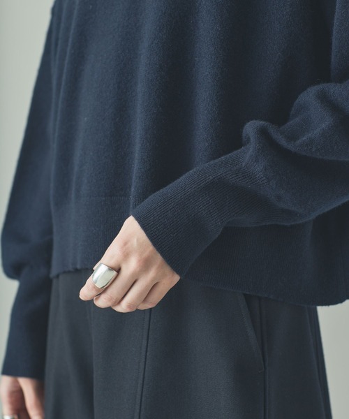 Curensology（カレンソロジー）の「Curensology(カレンソロジー)/バックレースニットプルオーバー（ニット/セーター・レディース・ブラック/ダークブラウン/ネイビー・FREE）」の18枚目の写真