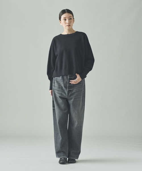 Curensology（カレンソロジー）の「Curensology(カレンソロジー)/バックレースニットプルオーバー（ニット/セーター・レディース・ブラック/ダークブラウン/ネイビー・FREE）」の22枚目の写真