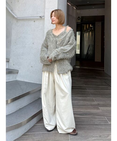 セール】起毛ニットアンサンブル（カーディガン/ボレロ）｜Ungrid