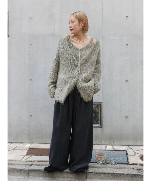 セール】起毛ニットアンサンブル（カーディガン/ボレロ）｜Ungrid