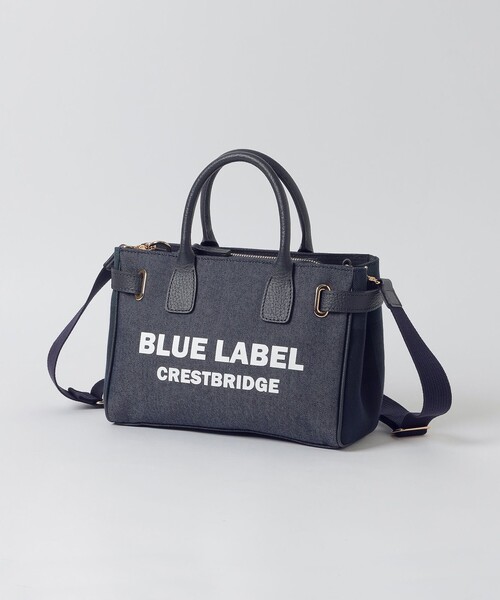 ロゴプリントハトメミドルトート（トートバッグ）｜BLUE LABEL