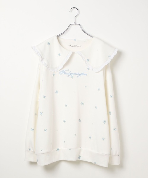 repipi armario（レピピ アルマリオ）の「【girly line】idolビッグカラーワンピース（ワンピース・キッズ・グレー/その他/サックスブルー・SMALL/MEDIUM/LARGE）」の4枚目の写真