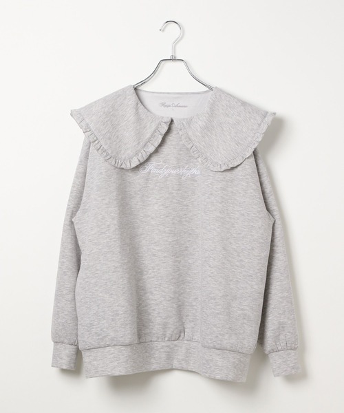 repipi armario（レピピ アルマリオ）の「【girly line】idolビッグカラーワンピース（ワンピース・キッズ・グレー/その他/サックスブルー・SMALL/MEDIUM/LARGE）」の5枚目の写真