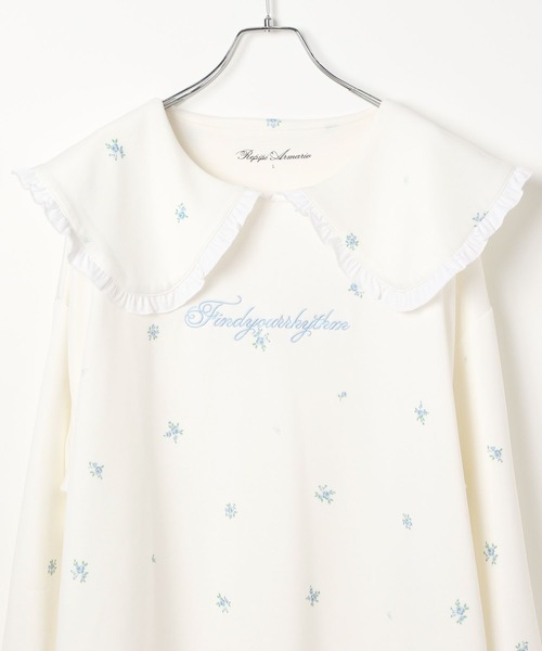 repipi armario（レピピ アルマリオ）の「【girly line】idolビッグカラーワンピース（ワンピース・キッズ・グレー/その他/サックスブルー・SMALL/MEDIUM/LARGE）」の8枚目の写真