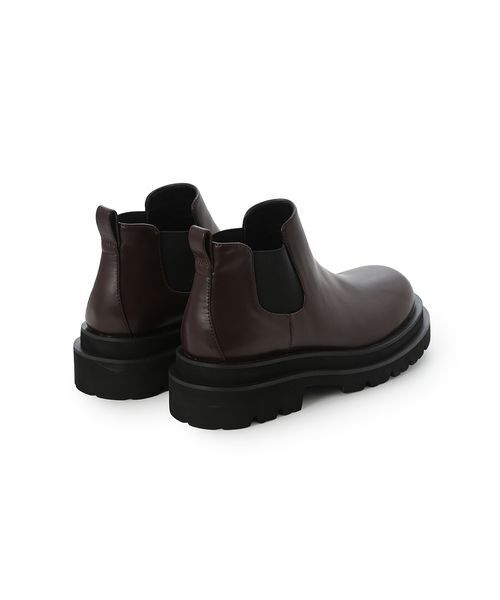 Mila Owen サイドゴアブーツ ブラック 38 Mila Owen（ミラオーウェン）の「トラックソールサイドゴア