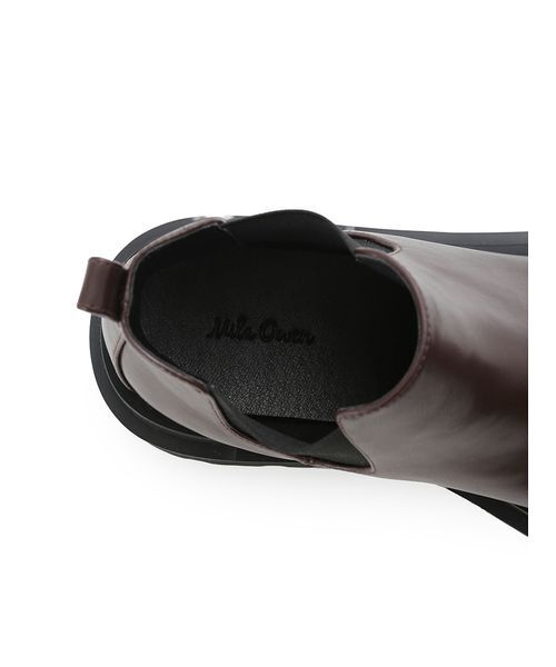 Mila Owen（ミラオーウェン）の「アンクルサイドゴアブーツ（ブーツ・レディース・ブラック/ダークブラウン・36/38/37）」の9枚目の写真