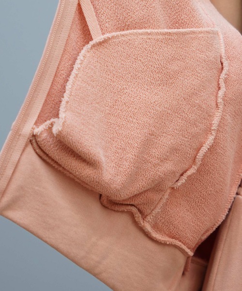 Hurley (ハーレー)の「Hurley/ハーレー ジップアップ パーカー スウェット フーディー ワンポイント ロゴ 裏毛 セットアップ対応 SWEAT PIGMENT FZ HOODIE WCFF252030(パーカー・レディース・ブラック/カーキブラウン/ネイビー/ライトピンク・M)」の17枚目の写真