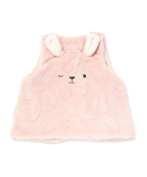 SLAP SLIP BABY（スラップスリップベビー）の「【お揃い】アニマルクマウサギネコ恐竜ポコポコボアベストベビー(70~80cm)（その他ベビーウェア・キッズ・ベージュ/オフホワイト/ピンク/グリーン・FREE）」の15枚目の写真