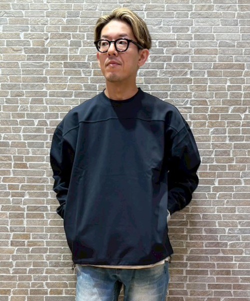 Grand PARK(グランドパーク)の「圧縮マイクロカノコロングスリーブ(スウェット・メンズ・ブラック/ネイビー/ホワイト・LARGE/MEDIUM)」の3枚目の写真