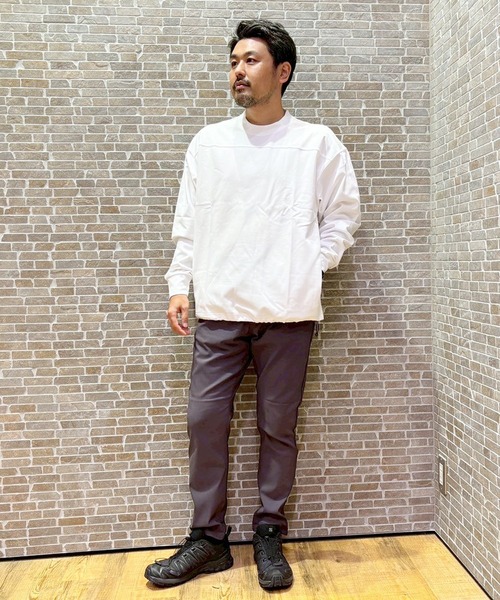 Grand PARK(グランドパーク)の「圧縮マイクロカノコロングスリーブ(スウェット・メンズ・ブラック/ネイビー/ホワイト・LARGE/MEDIUM)」の5枚目の写真