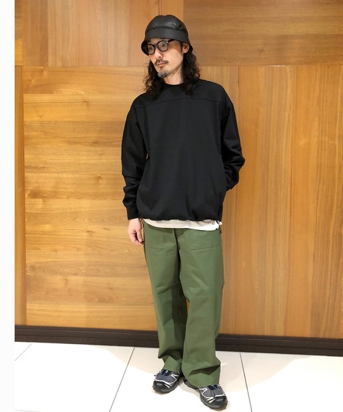 Grand PARK(グランドパーク)の「圧縮マイクロカノコロングスリーブ(スウェット・メンズ・ブラック/ネイビー/ホワイト・LARGE/MEDIUM)」の8枚目の写真