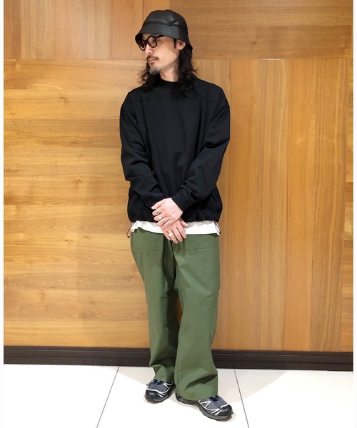 Grand PARK(グランドパーク)の「圧縮マイクロカノコロングスリーブ(スウェット・メンズ・ブラック/ネイビー/ホワイト・LARGE/MEDIUM)」の9枚目の写真