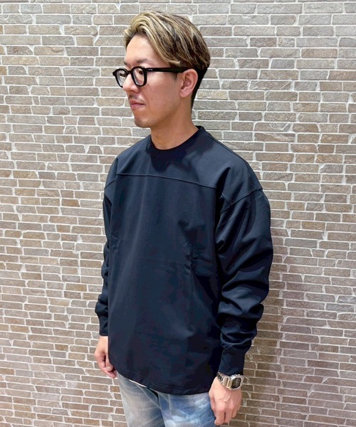 Grand PARK(グランドパーク)の「圧縮マイクロカノコロングスリーブ(スウェット・メンズ・ブラック/ネイビー/ホワイト・LARGE/MEDIUM)」の14枚目の写真