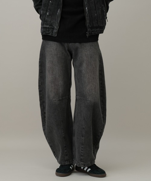 3.3 Field Trip （3.3フィールドトリップ）の「3.3 Field Trip／バレルレッグデニム（デニムパンツ・メンズ・ブルー/ブラック・MEDIUM/LARGE）」の2枚目の写真