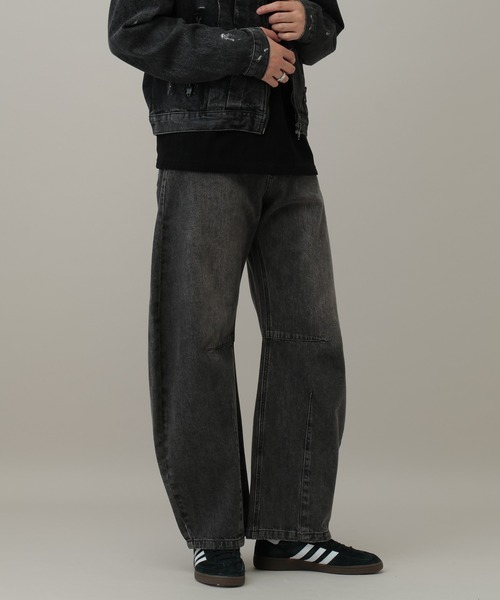 3.3 Field Trip （3.3フィールドトリップ）の「3.3 Field Trip／バレルレッグデニム（デニムパンツ・メンズ・ブルー/ブラック・MEDIUM/LARGE）」の16枚目の写真