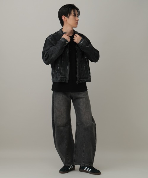 3.3 Field Trip （3.3フィールドトリップ）の「3.3 Field Trip／バレルレッグデニム（デニムパンツ・メンズ・ブルー/ブラック・MEDIUM/LARGE）」の12枚目の写真