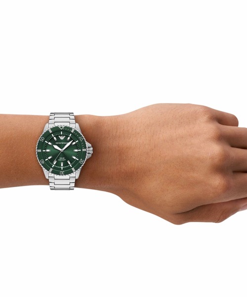 EMPORIO ARMANI（エンポリオアルマーニ）の「エンポリオ・アルマーニ 腕時計 メンズ アナログ ステンレス AR11698（アナログ腕時計・メンズ・シルバー・FREE）」の6枚目の写真