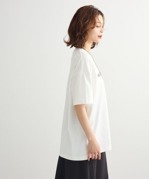 ELENCARE DUE（エレンカーレデュエ）の「・ELENCARE DUE ロゴptTEE（Tシャツ/カットソー・レディース・カーキ/ブラック/オフホワイト・FREE）」の17枚目の写真