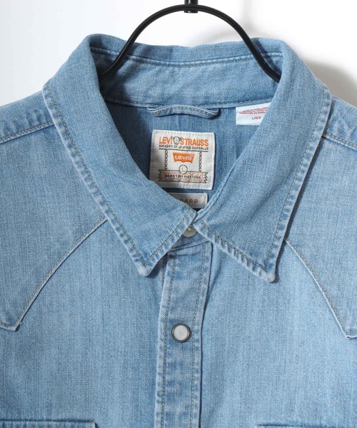 Levi's（リーバイス）の「Levi's/リーバイス DENIM WESTERN SHIRT/レギュラーフィット デニム ウエスタンシャツ/レギュラーカラーシャツ/レディース メンズ（シャツ/ブラウス・メンズ・インディゴブルー/ライトインディゴブルー・M/XL/L）」の9枚目の写真