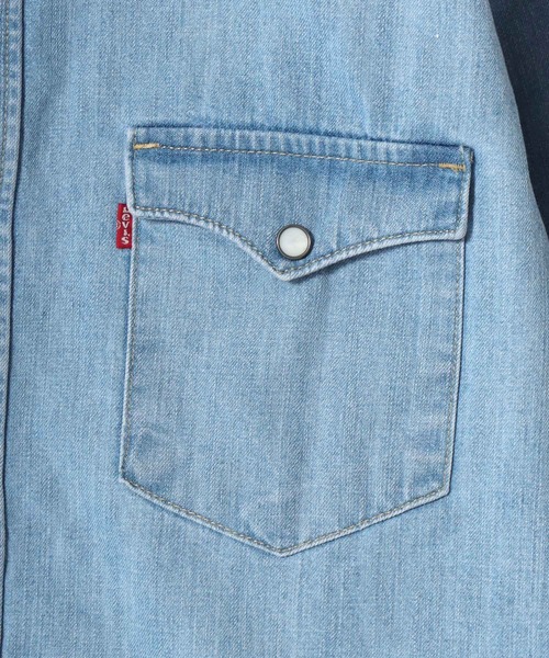 Levi's（リーバイス）の「Levi's/リーバイス DENIM WESTERN SHIRT/レギュラーフィット デニム ウエスタンシャツ/レギュラーカラーシャツ/レディース メンズ（シャツ/ブラウス・メンズ・インディゴブルー/ライトインディゴブルー・M/XL/L）」の11枚目の写真