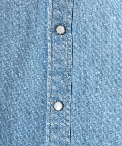 Levi's（リーバイス）の「Levi's/リーバイス DENIM WESTERN SHIRT/レギュラーフィット デニム ウエスタンシャツ/レギュラーカラーシャツ/レディース メンズ（シャツ/ブラウス・メンズ・インディゴブルー/ライトインディゴブルー・M/XL/L）」の13枚目の写真